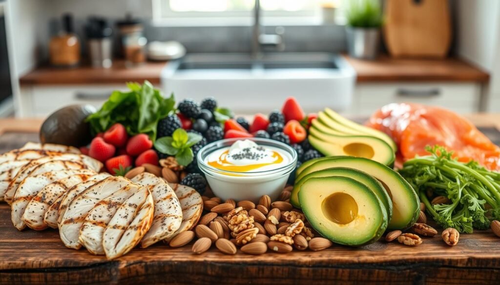 high protein and healthy fats foods