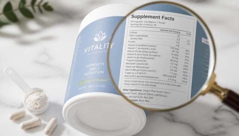 how to read a supplement label